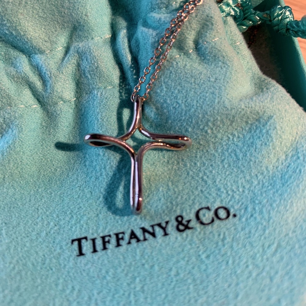 Elsa Peretti Infinity Cross Pendant with 16” chain